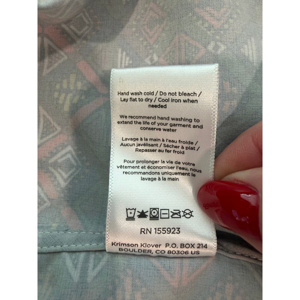 Krimson Klover Red Multicolor Hooded Zip Active Jacket Medium - Picture 6 of 6